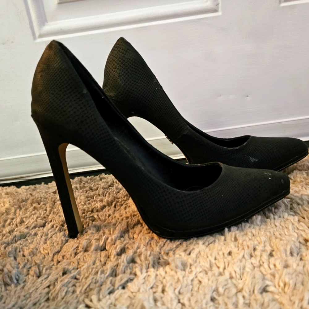 Black stilettos